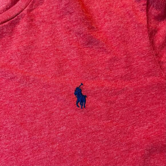 Polo Ralph Lauren Men's MD Long Sleeve Red Crew Neck T-shirt - Picture 2 of 4